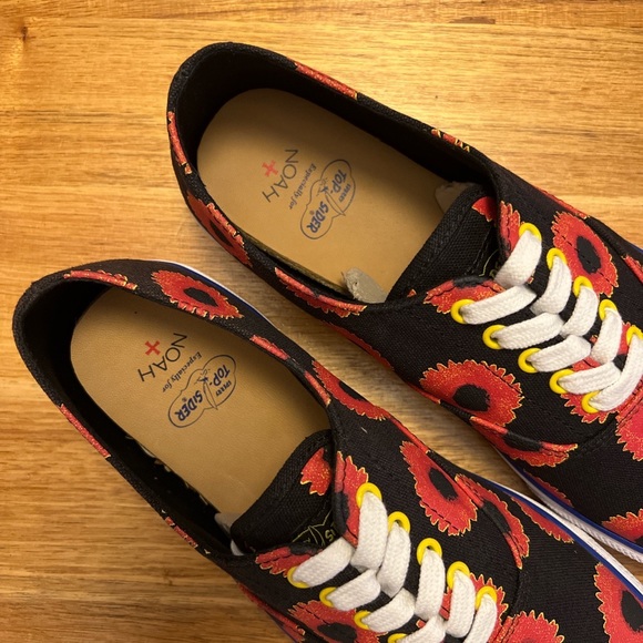 Noah NYC X Sperry Top-Sider CVO Flower Black NBW Brand NIB. Size 9.5 & 11 Men’s - Picture 2 of 4